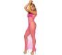 Leg Avenue Dresses LEG AVENUE - LONG NET DRESS FUCHSIA ONE SIZE