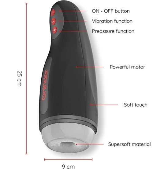 Oninder SEOUL RECHARGEABLE MALE MASTURBATOR 10 SPEED - FREE APP