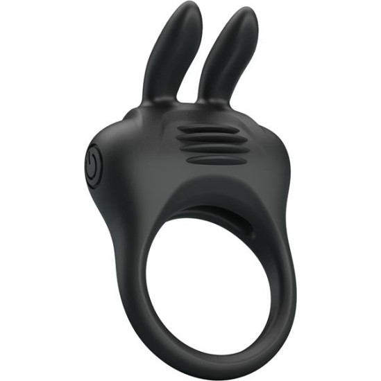 Prettylove Davion Cock ring with vibration and Rabit