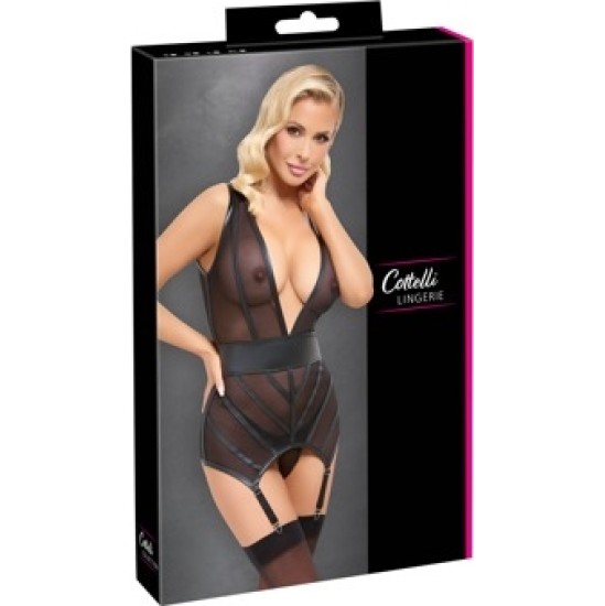 Cottelli Lingerie Basku valoda un stīgu XL