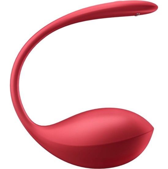 Satisfyer Partner APMIERINĀTĀJS — BEZMAKSAS LIETOTNE SPĪDĪGA PETAL G POINT TĀLVADĪBAS PULTS STIMULĀTORS RED