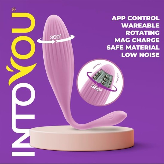 Intoyou App Series Vibrating Egg with Rotating Beads and APP USB