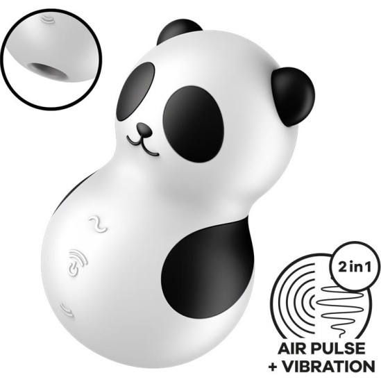 Satisfyer Clit Sucker with vibration Pocket Panda