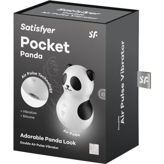 Satisfyer Clit Sucker with vibration Pocket Panda