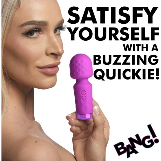 Xr - Bang! MINI RECHARGEABLE SILICONE WAND MASSAGER PURPLE