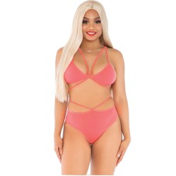 Leg Avenue Sets LEG AVENUE - TOP & PÜKSIKUD KORALL RIMAGA