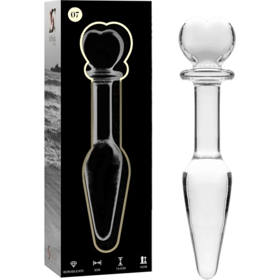 Nebula Series By Ibiza MODEL 7 ANAL PLUG BOROSILICATE GLASS 13.5 X 3 CM CLEAR