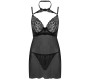 Livco Corsetti Sets LIVCO CORSETTI FASHION - BINELLA SET BABYDOLL + THONG BLACK