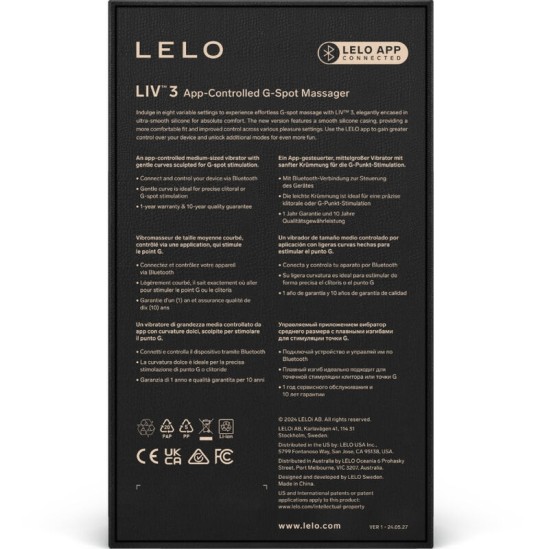 Lelo LIV™ 3 G-PUNKTI STIMULAATTOR VIOLETNE