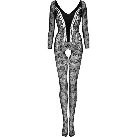 Livco Corsetti Bodystockings LIVCO CORSETTI FASHION - CORDILL LC 17358 BODYSTOCKING CROTCHLESS BLACK ONE SIZE