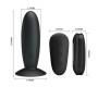 Mr Play ANAL PLUG WITH VIBRATION BLACK REMOTE CONTROL