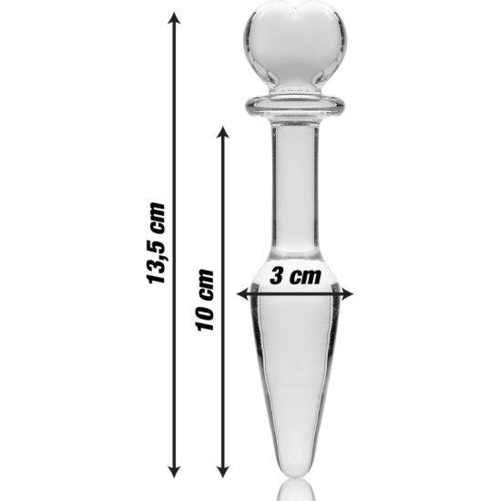Nebula Series By Ibiza MODEL 7 ANAL PLUG BOROSILICATE GLASS 13.5 X 3 CM CLEAR