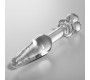Nebula Series By Ibiza MODEL 7 ANAL PLUG BOROSILICATE GLASS 13.5 X 3 CM CLEAR