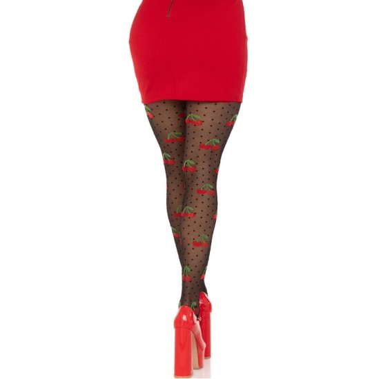 Leg Avenue Hosiery LEG AVENUE - BLACK CHERRY MOLES ZEĶES