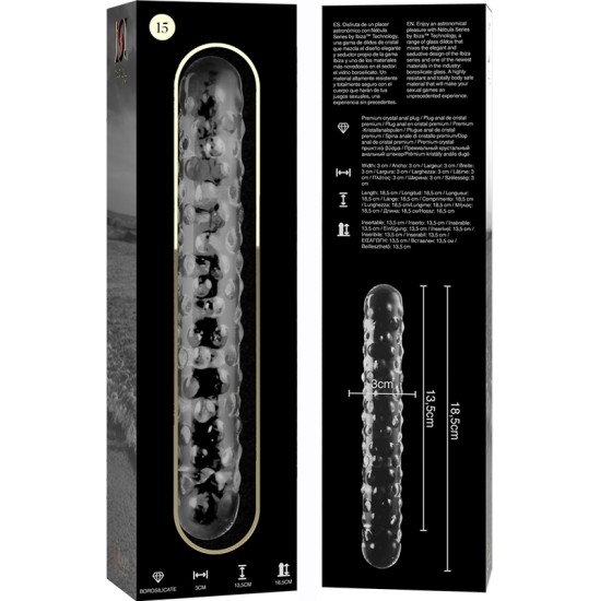 Nebula Series By Ibiza MUDEL 15 DILDO BOROSILIKAATKLAAS 18,5 X 3 CM SELG