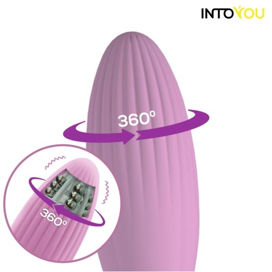 Intoyou App Series Vibrējoša ola ar rotējošām pērlītēm un APP USB