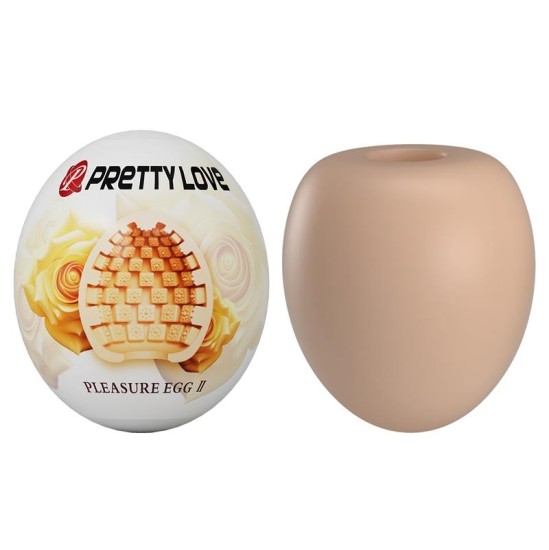 Prettylove Мастурбатор Яйцо Pleasure Egg II Оранжевый