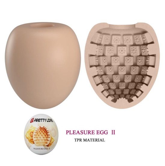 Prettylove Мастурбатор Яйцо Pleasure Egg II Оранжевый