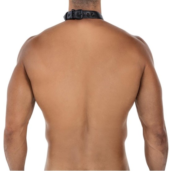 Cut4Men BL4CK08 C-Ring Body Collar Blackleatherlike One Size