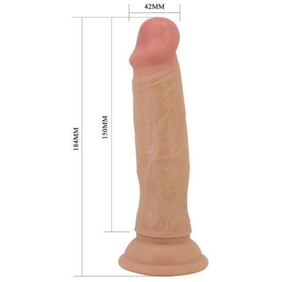 Prettylove Sliding Skin Realistic Dildo 18.4 cm