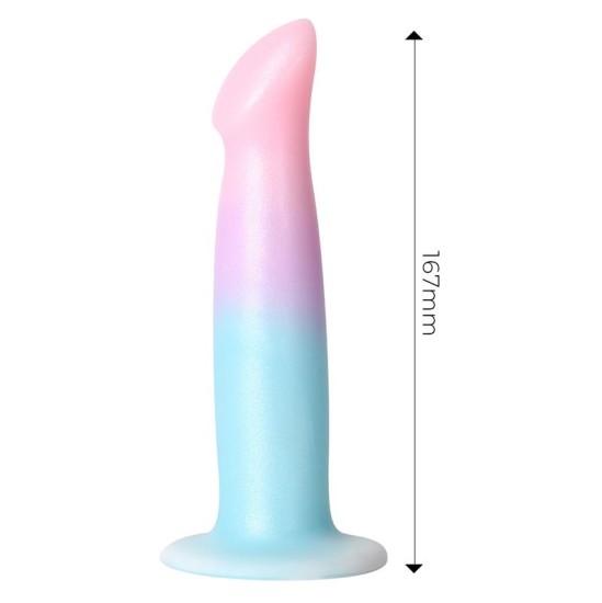 Dildox By Engily Ross Dildo ar Vibraci n Silicona L quida Krāsa Degradado y Ventosa 17 cm