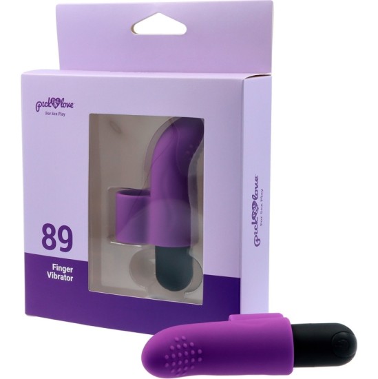 Pick&Love Nº 89 ATKĀRTOTI LĀDĒJAMA VIBRĒJOŠA LODE PIRKSTAM PURPURA