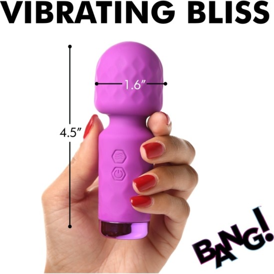 Xr - Bang! MINI RECHARGEABLE SILICONE WAND MASSAGER PURPLE