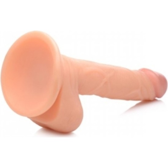 Xr - Pop Peckers REĀLISTS DILDO AR sēkliniekiem 16'5 CM MĪSTA