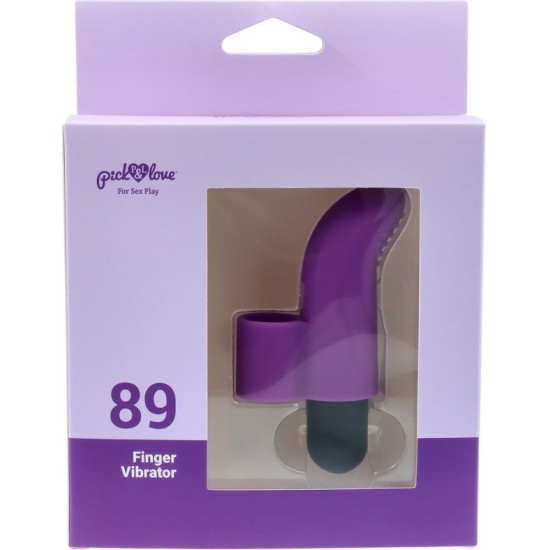 Pick&Love Nº 89 ATKĀRTOTI LĀDĒJAMA VIBRĒJOŠA LODE PIRKSTAM PURPURA