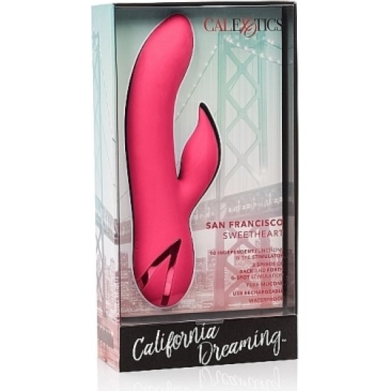 California Exotic Novelties SAN FRANCISCO SWEETHEART PINK RECHARGEABLE VIBRATOR