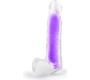 Vscnovelty REALISTIC PHOSPHORESCENT PURPLE PENIS 20 CM