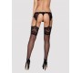 Obsessive 810-STO-1 STOCKINGS BLACK S/M