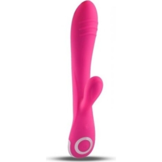 Toyz4Lovers SILIKONA VIBRATORS AR ROZĀ UZLĀDĒJAMO STIMULĀTORU