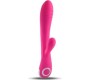 Toyz4Lovers SILICONE VIBRATOR WITH PINK RECHARGEABLE STIMULATOR