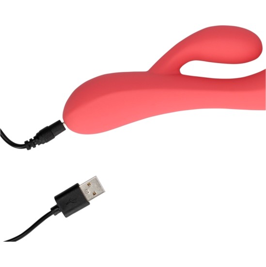 Loveline RED USB ULTRA SOFT SILICONE BUNNY VIBRATOR