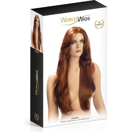 World Wigs RIHANA LONG REDHEAD WIG