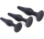 Xr - Masterseries 3 X SET ANAL PLUGS TRAINER SILICONE BLACK