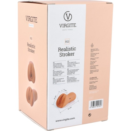 Virgite - Realistics VAGINA MASTURBATOR R22 FLESH