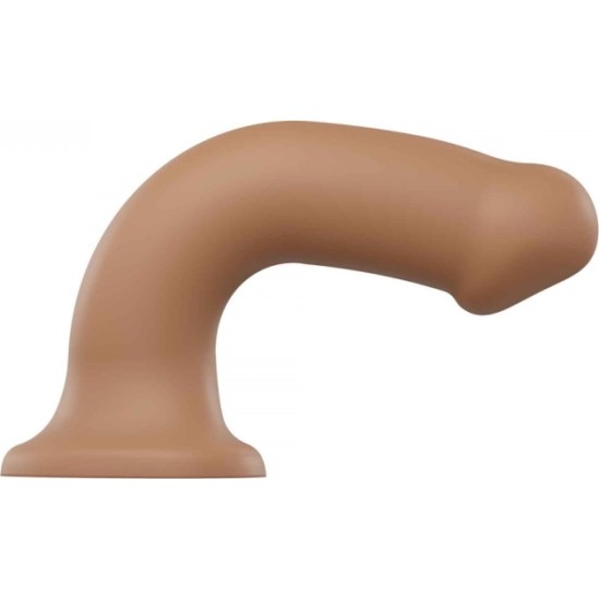 Strap-On-Me DILDO AR piesūcekni PIEMĒROTA IEKĀRTA DUAL BLĪVUMA FLEXIBLE CARAMEL XL