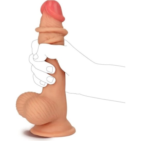 Vscnovelty REALISTIC PENIS SLIDING DOUBLE DENSITY FLESH 22'86 CM