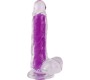 Vscnovelty REALISTIC PHOSPHORESCENT PURPLE PENIS 20 CM