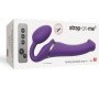 Strap-On-Me DOUBLE VIBR USB HARNESS FLEXIBLE SILICONE W/ VIOLET REMOTE L