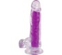 Vscnovelty REALISTIC PHOSPHORESCENT PURPLE PENIS 20 CM