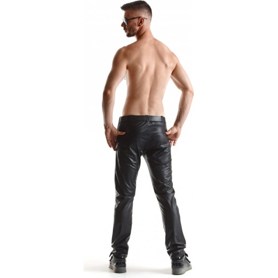 Demoniq VITTORIO WETLOOK PANTS WITH POCKETS BLACK M