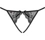 Obsessive MIAMOR CROTCHLESS PANTIES BLACK S/M