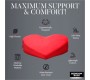 Xr - Bedroom Bliss RED LOVE PILLOW HEART CUSHION