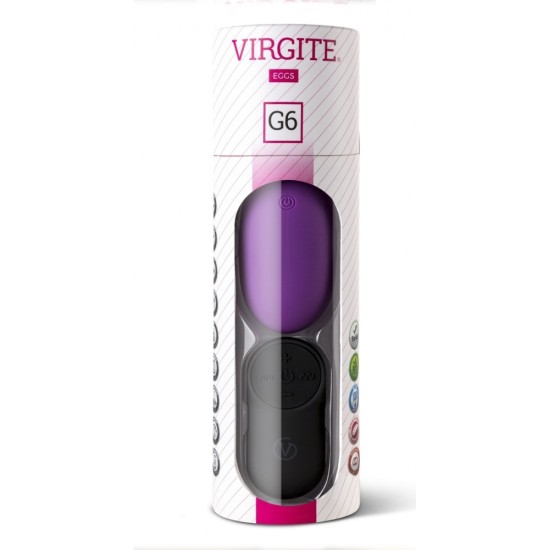 Virgite - Eggs G6 UZLĀDĒJAMA PURPURA VIBRĒJOŠA OLA