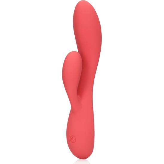 Loveline SARKANS USB ULTRA MĪKSTS SILIKONA BUNNY VIBRATORS