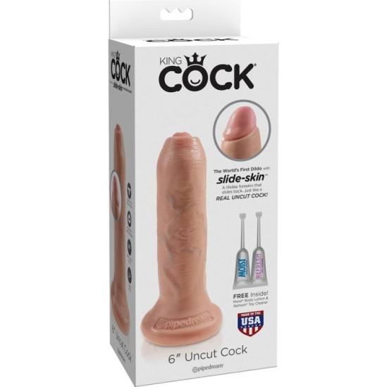 Pipedream - King Cock KING COCK NEgriezts REĀLISTS PENIS 6 (15 CM)