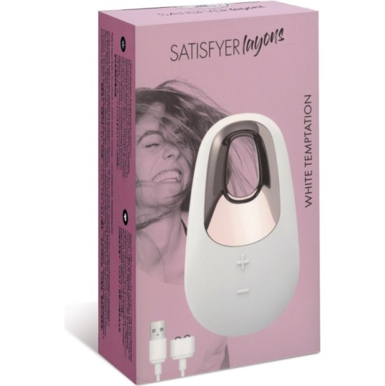 Satisfyer KLITORA STIMULĀTORS BALTĀ KĀRDINĀJUMS